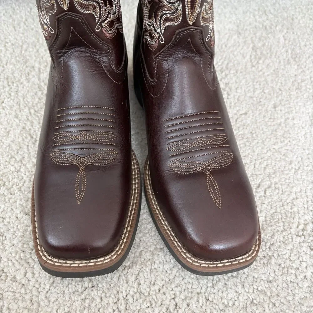 NWOT Shyanne Solstice Women’s Flynn Western Boots Brown Leather Sz 7 Cowboy